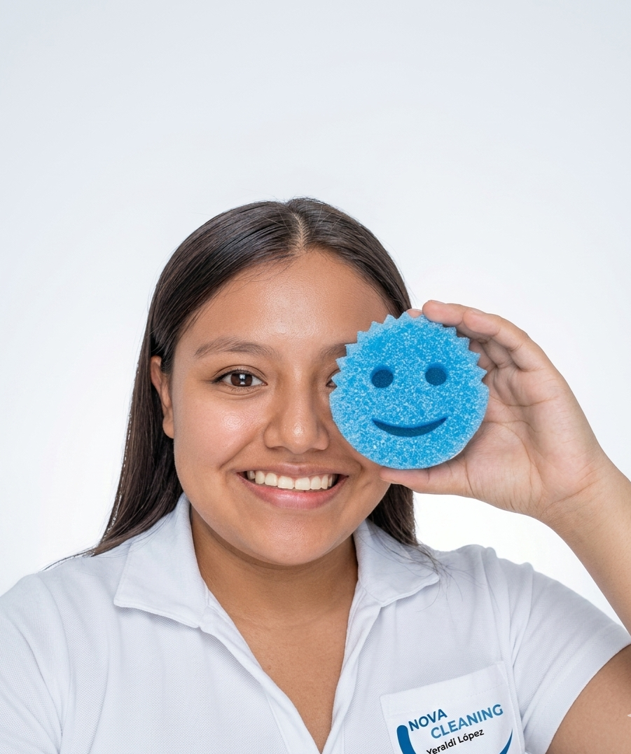 Yeraldi López, founder of Nova Cleaning — bilingual house cleaning service serving Bergen County NJ, Hudson County NJ, and the New York metro
